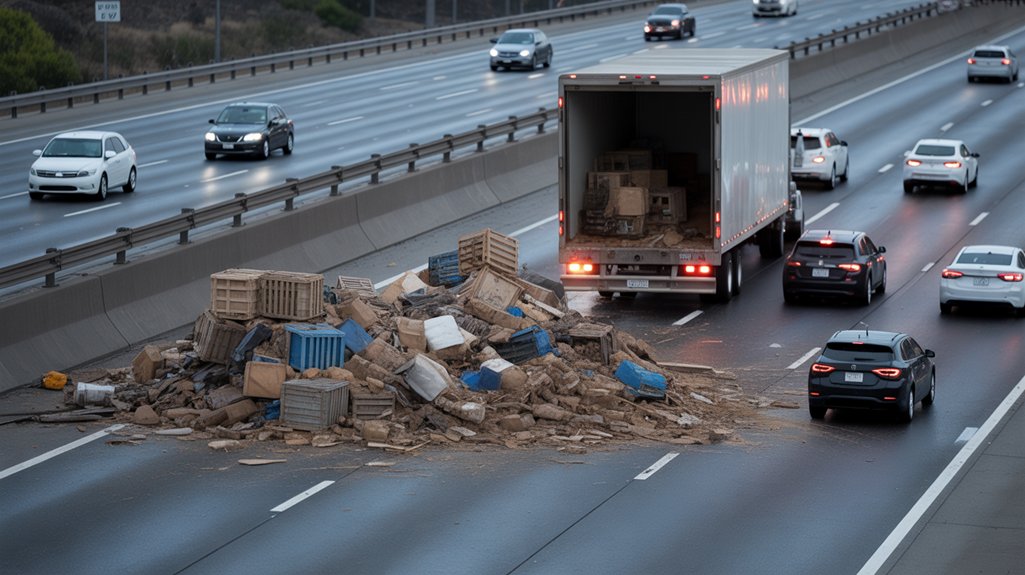 improperly secured cargo loads