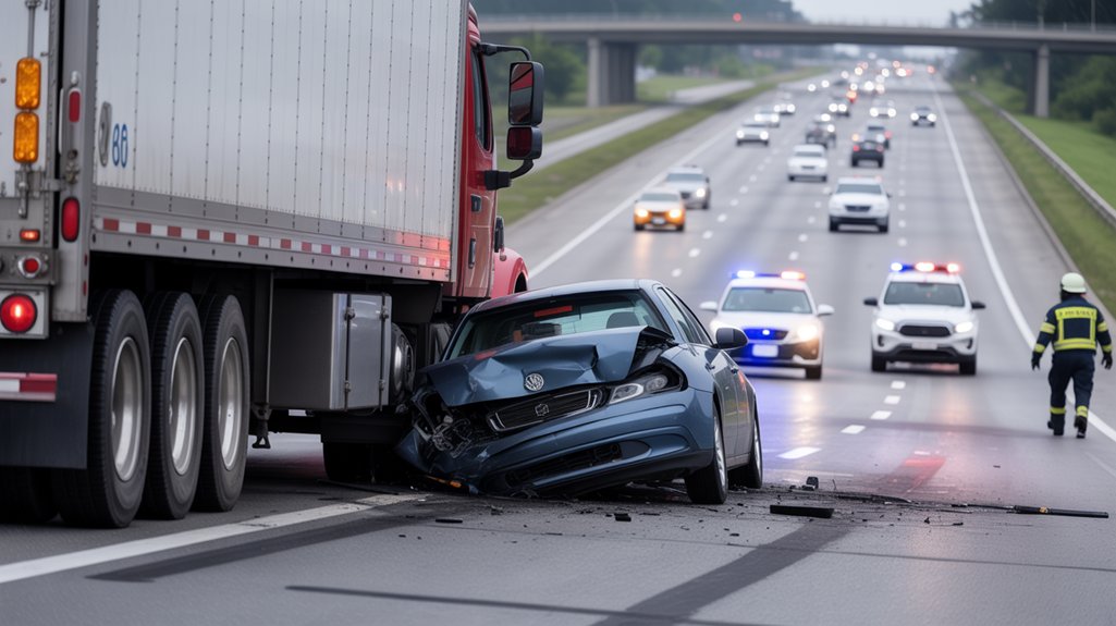 truck braking causes jackknife
